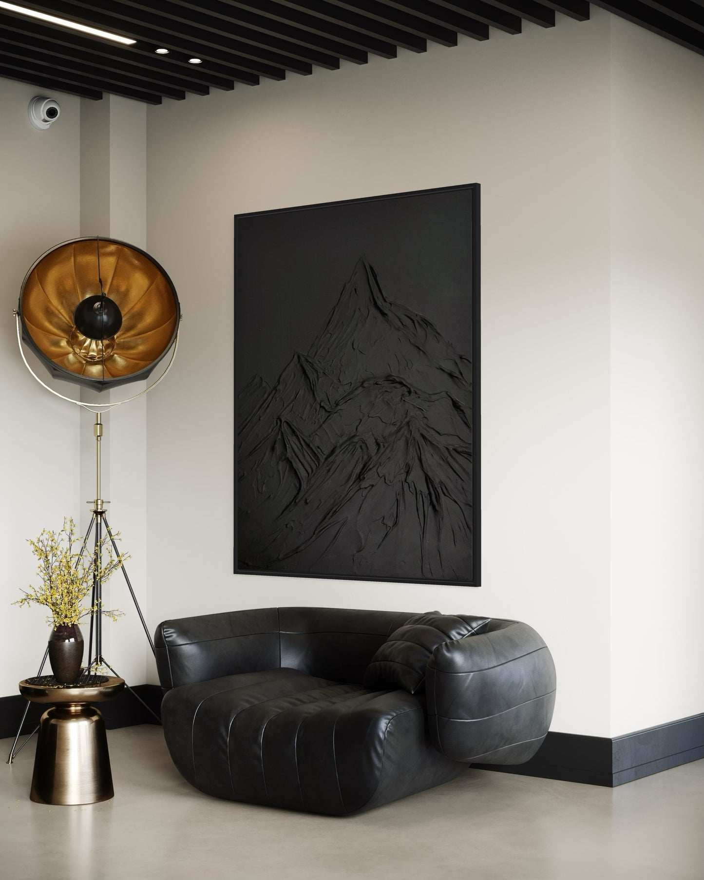 Black textured wall art
Abstract mountain design canvas
Modern 3D monochrome artwork
Minimalist black wall decor
Handcrafted mountain motif art
Large black canvas for living room
Contemporary textured landscape art
Industrial style wall art piece
Unique modern mountain artwork
Bold minimalist black decor