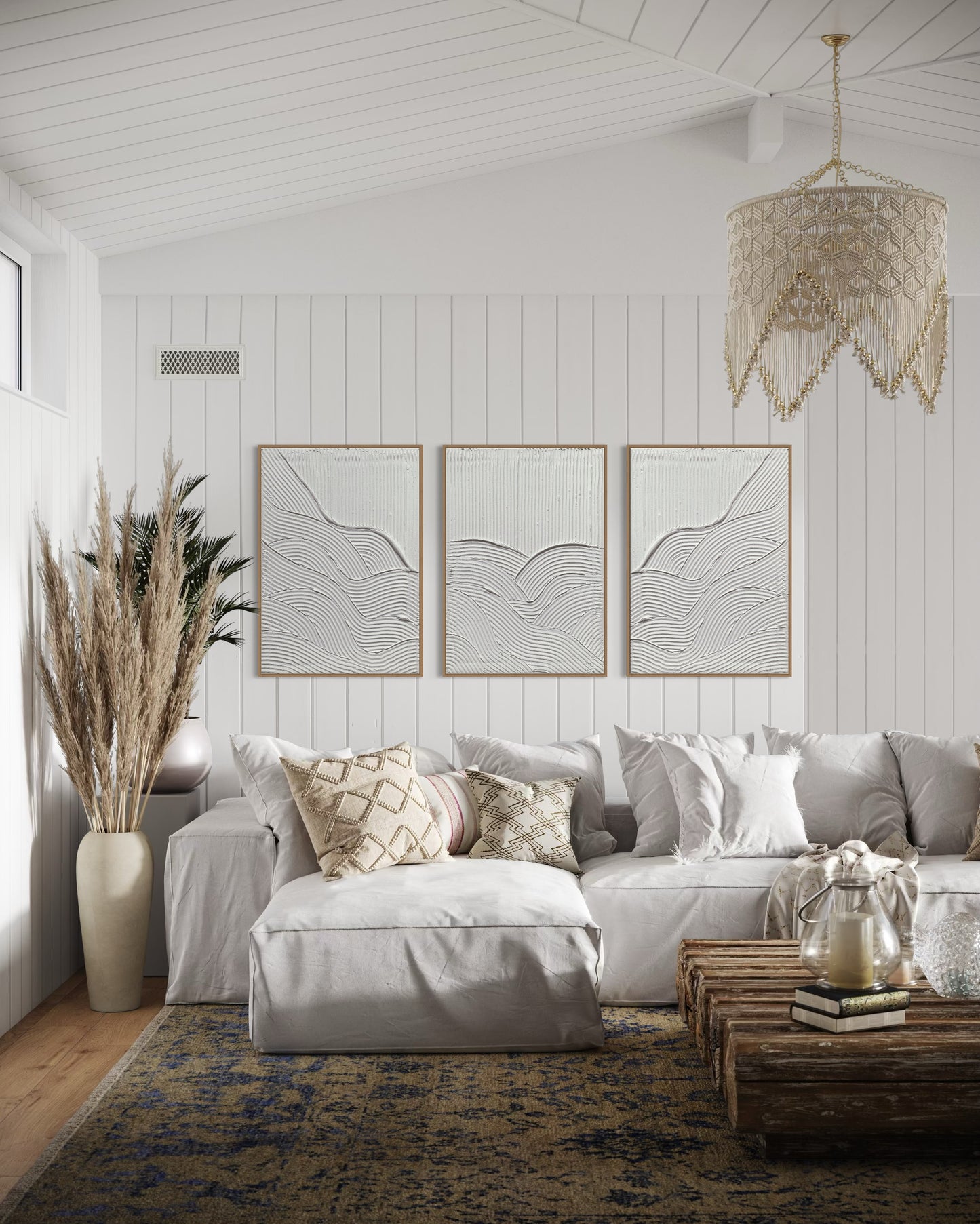 SET OF 3 DIONE WHITE