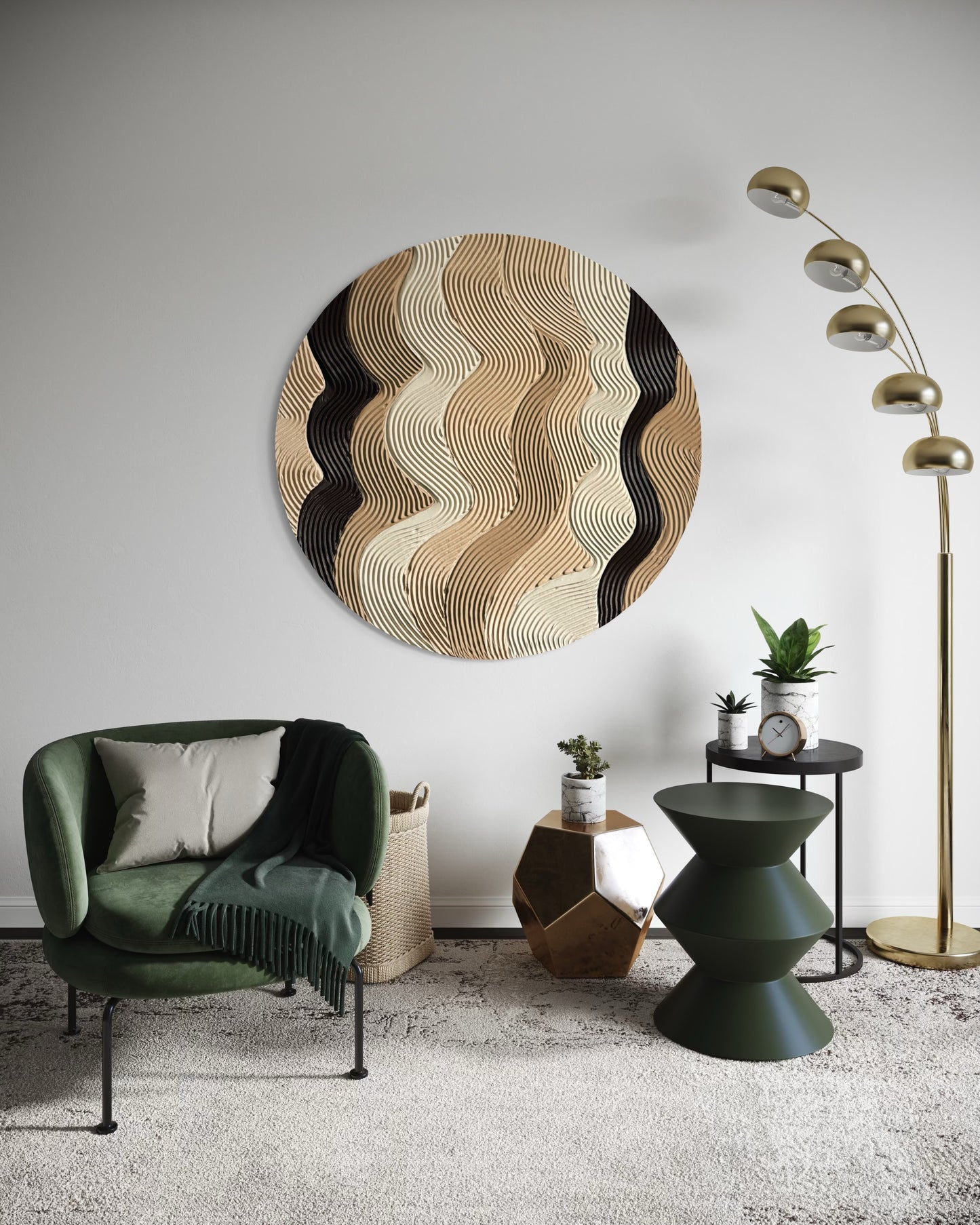 Beige and mocha round wall art
Textured 3D artwork in earthy tones
Large round canvas wall decor
Handcrafted brown textured painting
Modern minimalist round artwork
Neutral earthy wall art piece
Unique round canvas decor
Custom size round wall art commissions
Rustic-inspired textured canvas
Beige, mocha, and brown wall decor