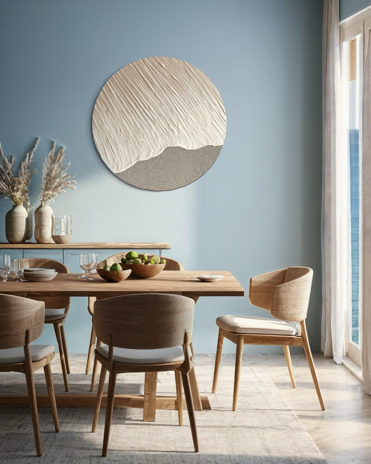 WAVES Beige Round