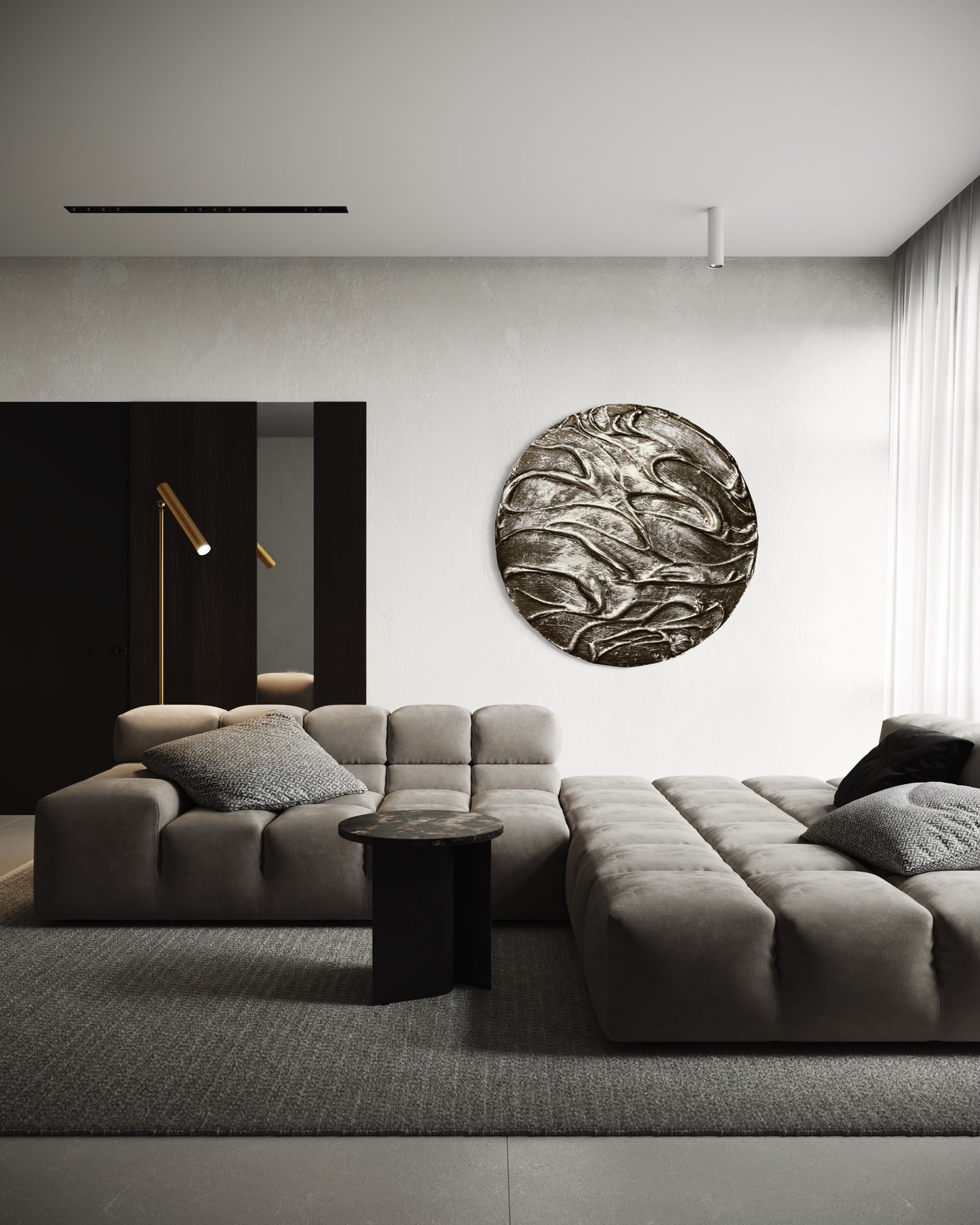 Silver and black round textured wall art
Celestial-inspired moon artwork
Handcrafted mystical abstract painting
Modern cosmic wall decor
Lunar texture 3D canvas art
No-frame silver and black moon painting
Spiritual and magical wall art
Contemporary moon-inspired artwork
Handmade cosmic energy decor
Ethereal statement wall art for modern interiors