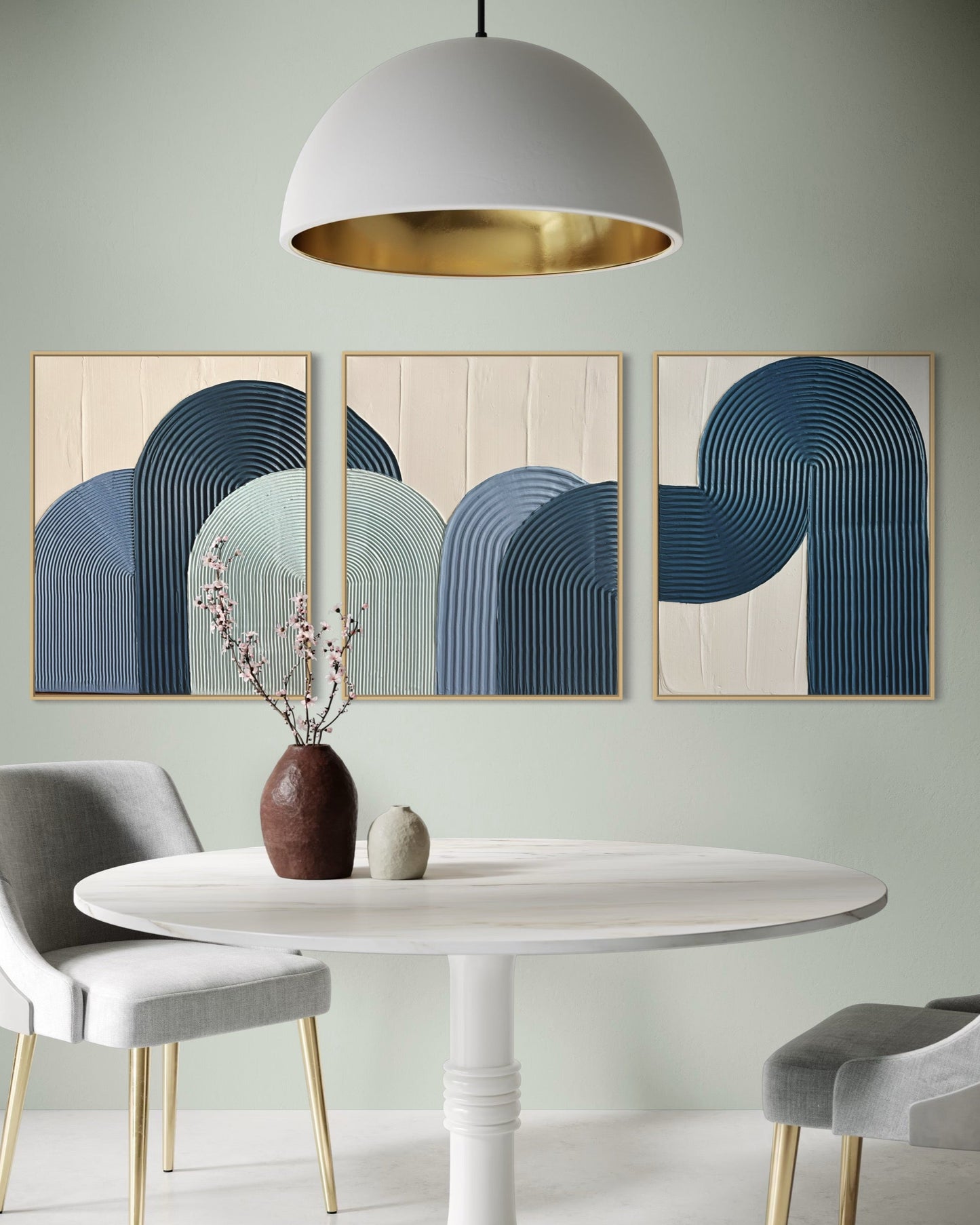 Blue textured wall art set
Coastal-inspired abstract paintings
Handcrafted 3D diptych artwork
Modern arched wall decor
Set of 3 minimalist blue art pieces
Beach house wall decor
Framed blue textured canvas set
Large coastal abstract artwork
Handmade ocean-inspired wall decor
Serene modern wall art in shades of blue