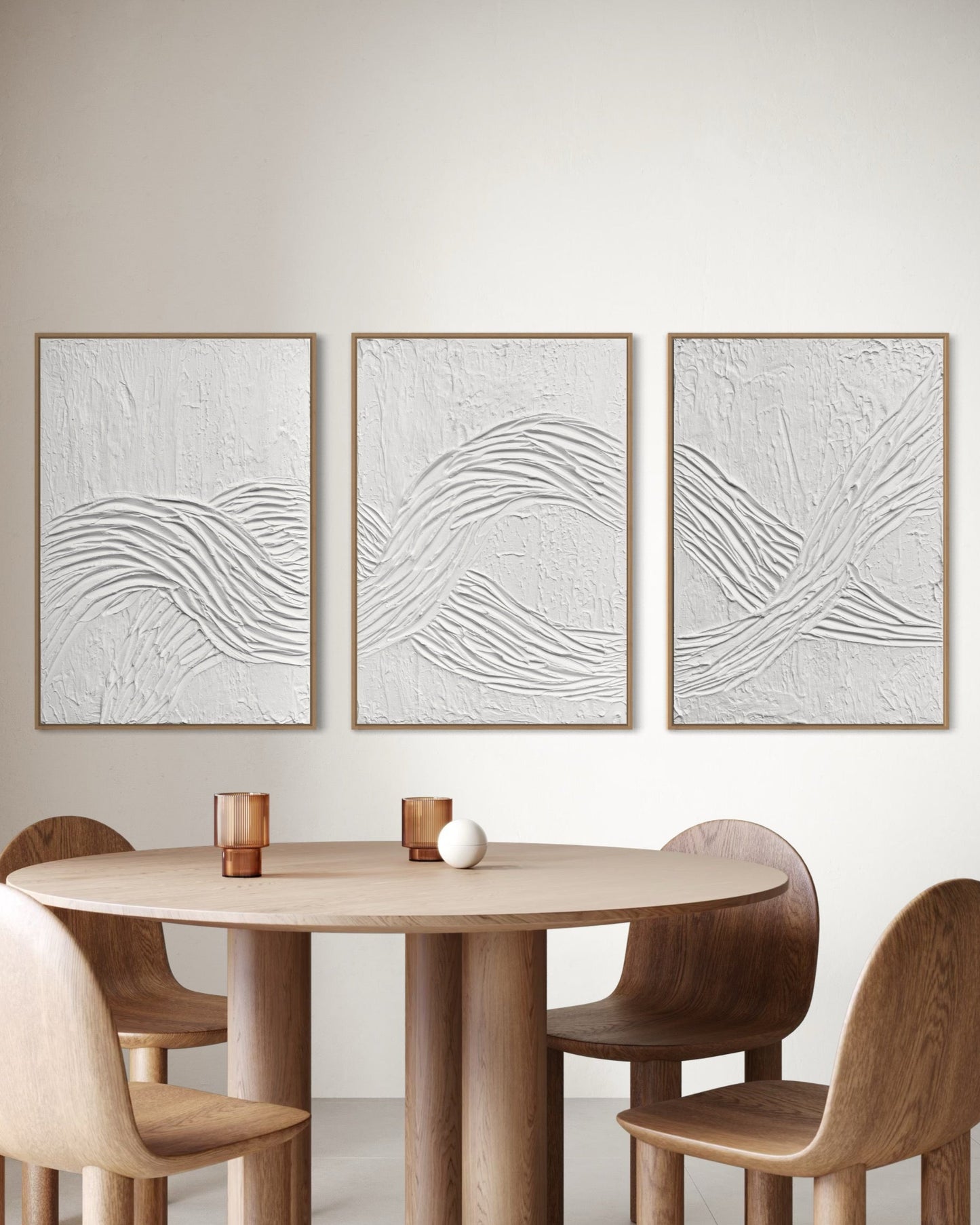 White textured wall art set
Frequency-inspired abstract artwork
Mystical aura wall decor
Handcrafted 3D triptych paintings
Modern minimalist canvas art
Framed white abstract artwork set
Sound wave-inspired textured art
Large spiritual modern wall decor
Handmade energy flow abstract paintings
Contemporary white-on-white art
