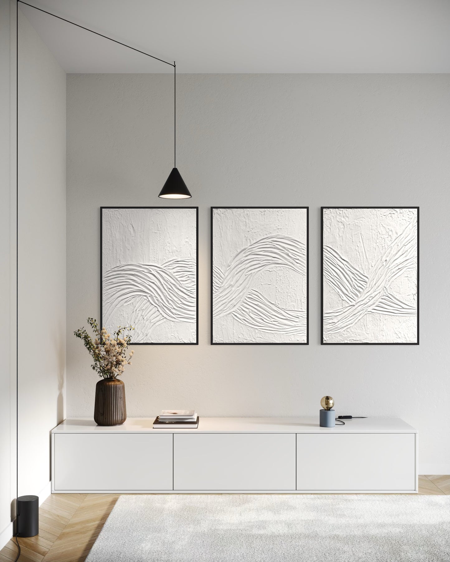 White textured wall art set
Frequency-inspired abstract artwork
Mystical aura wall decor
Handcrafted 3D triptych paintings
Modern minimalist canvas art
Framed white abstract artwork set
Sound wave-inspired textured art
Large spiritual modern wall decor
Handmade energy flow abstract paintings
Contemporary white-on-white art