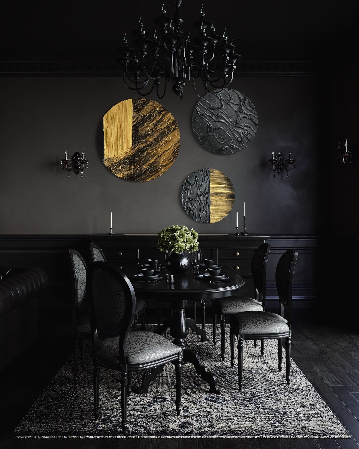 TRIO BLACK GOLD Round
