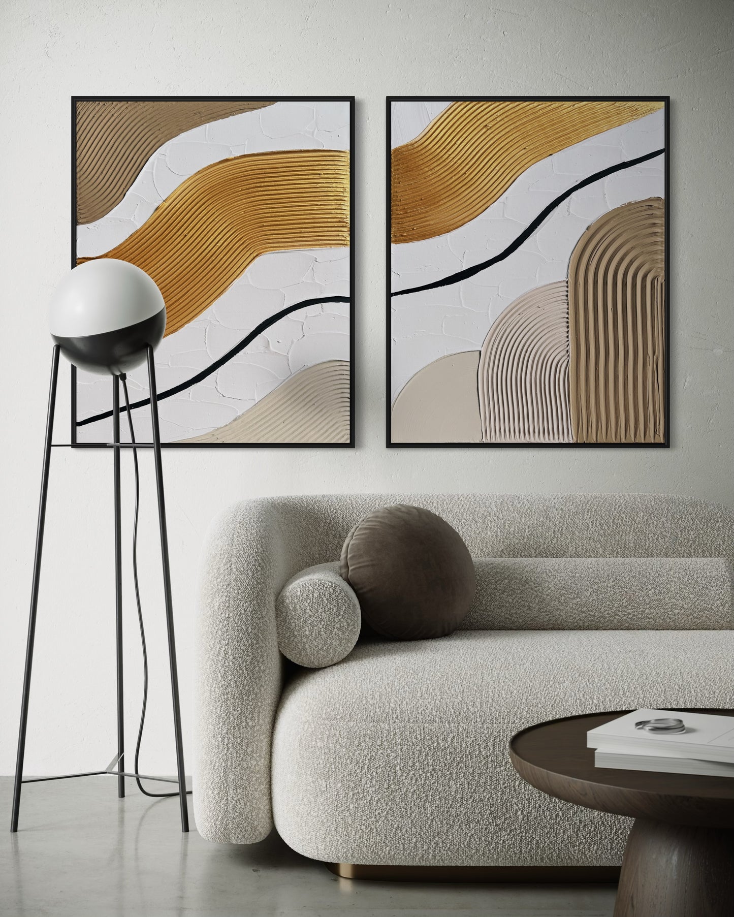 Minimalist textured wall art set
Modern 3D canvas duo
Neutral abstract art pieces
Contemporary textured wall decor
Unique handmade art for living room