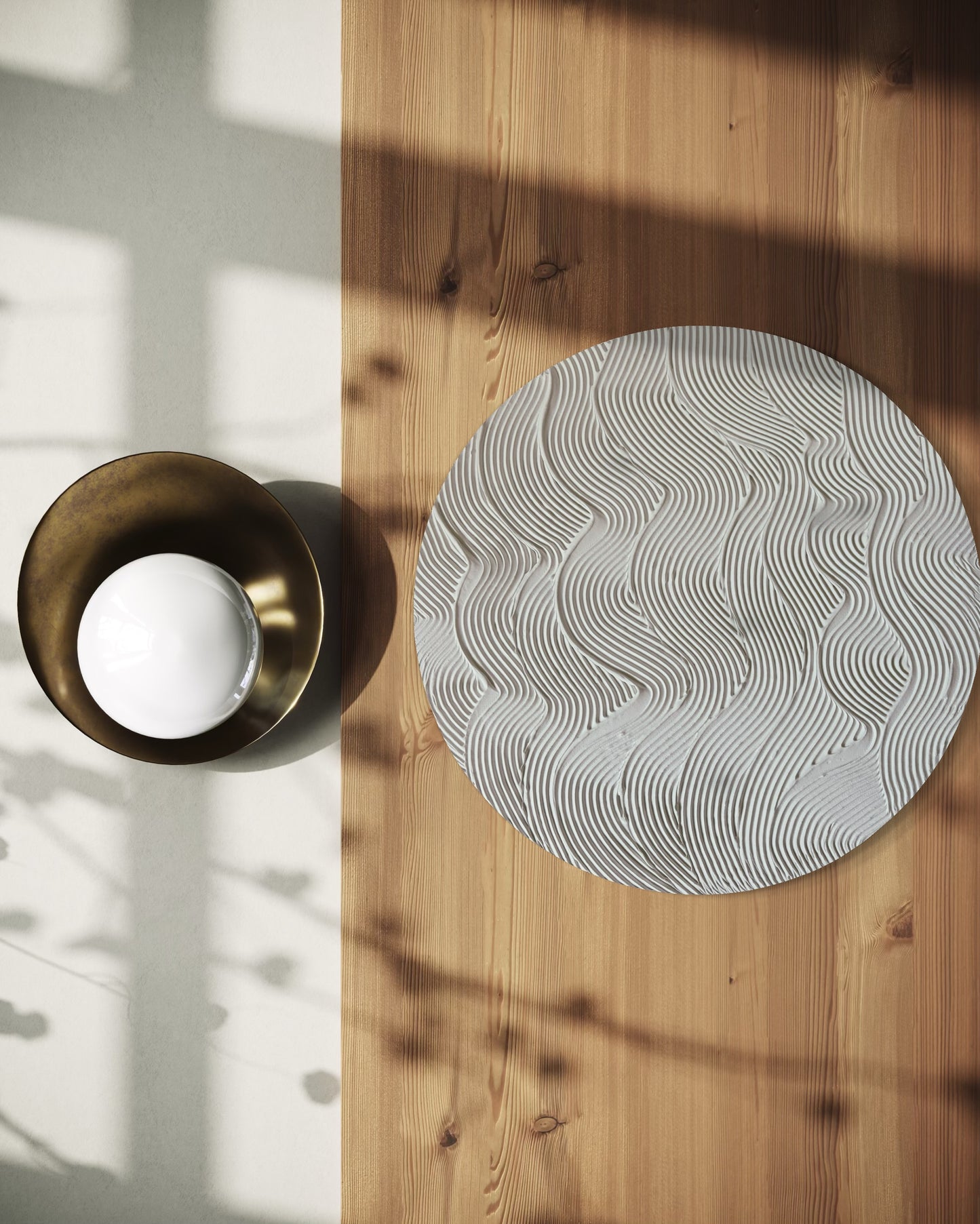 White round textured wall art
Minimalist 3D canvas artwork
Handcrafted modern wall decor
Scandinavian-inspired round art
Large white wall art piece
Contemporary circular canvas design
Neutral textured wall decor
Unique handmade 3D wall art
Modern minimalist white decor
Elegant round canvas painting