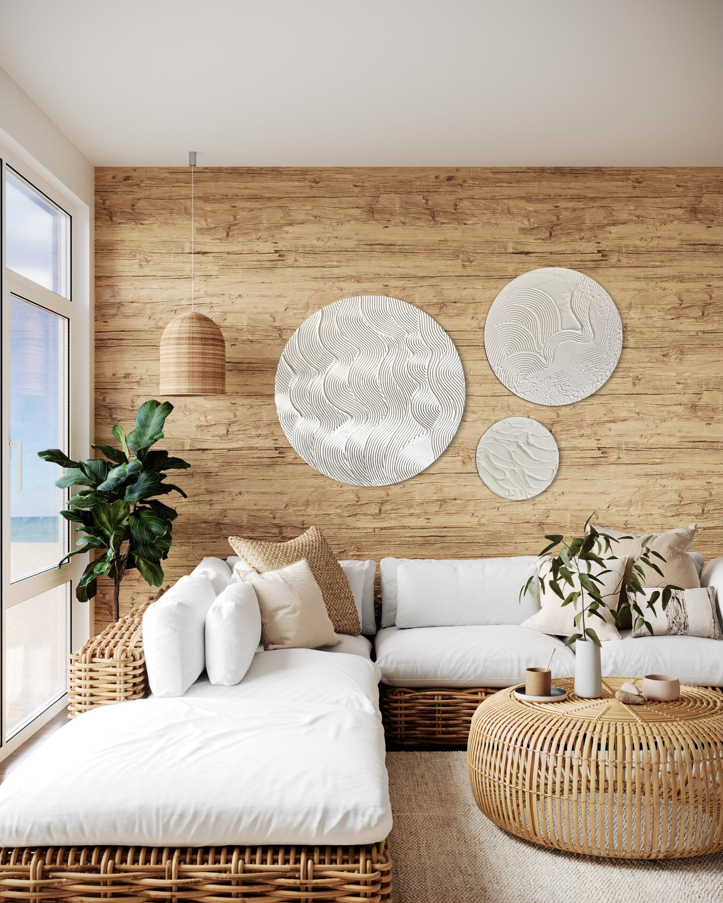 Set of 3 white round wall art
Minimalist textured canvas trio
Handcrafted 3D wall art set
Scandinavian-inspired round decor
White textured canvas paintings
Large modern round wall art set
Elegant white wall decor
Contemporary 3D round artworks