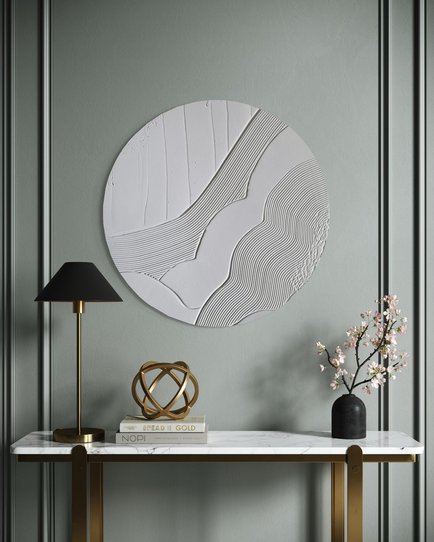 HARMONY II okrągły 70cm | Obraz strukturalny