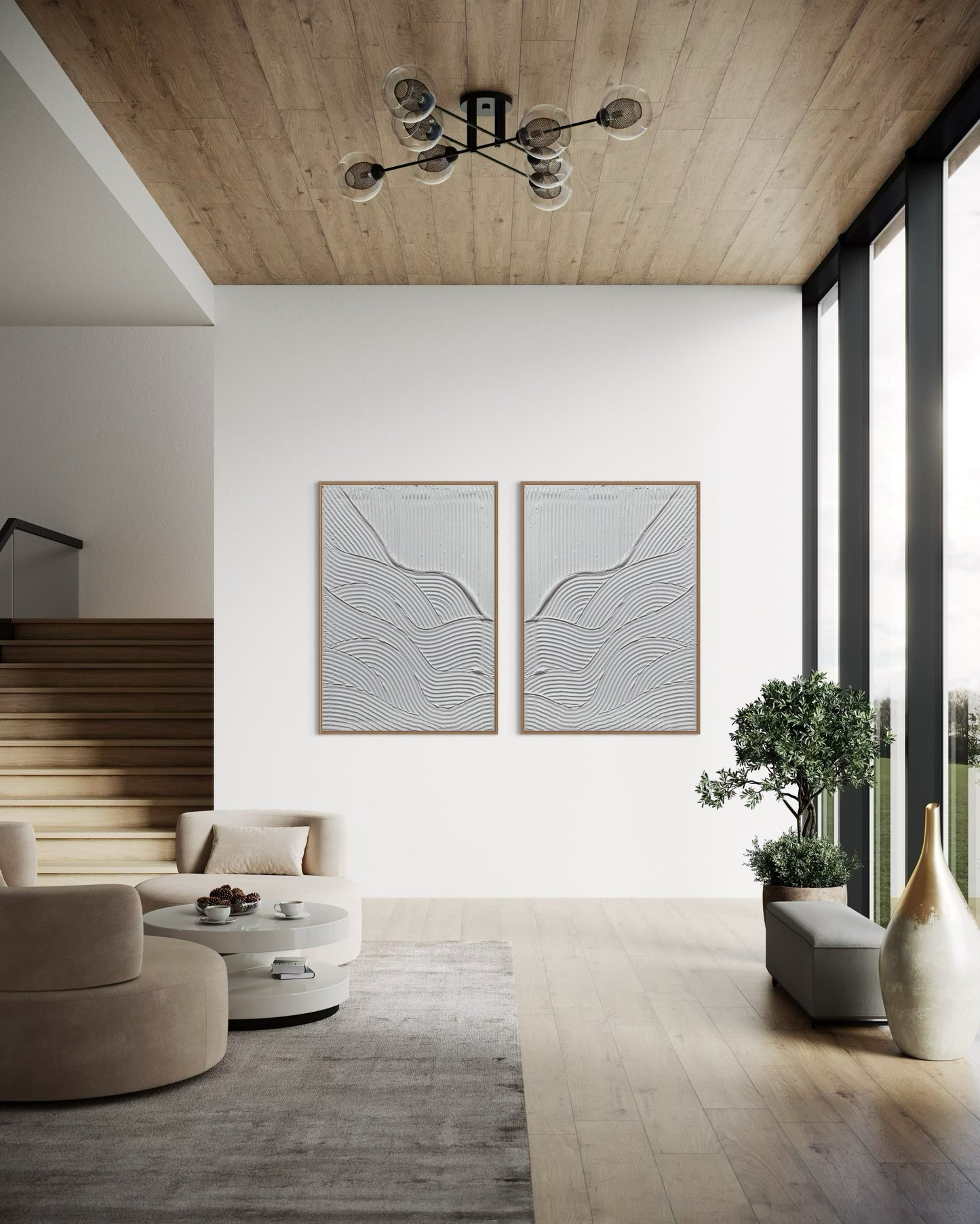 Minimalist textured wall art set
Modern 3D canvas duo
Neutral abstract art pieces
Contemporary textured wall decor
Unique handmade art for living room
Large wall art for minimalist interiors
Abstract diptych canvas set
Scandinavian-inspired wall decor
3D textured paintings on canvas