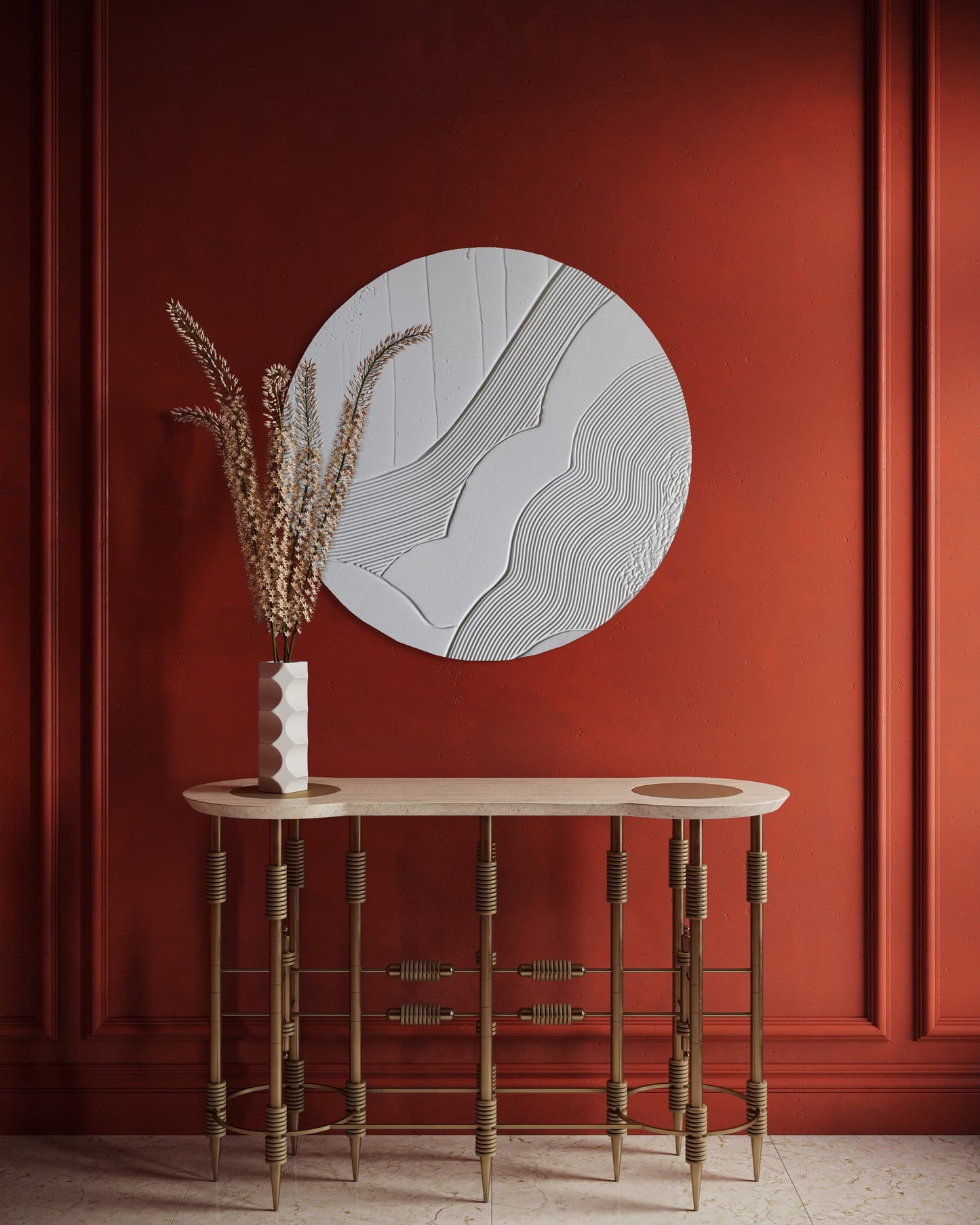 HARMONY II okrągły 70cm | Obraz strukturalny