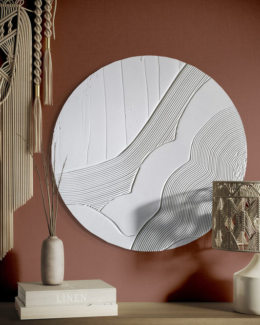 HARMONY II okrągły 70cm | Obraz strukturalny