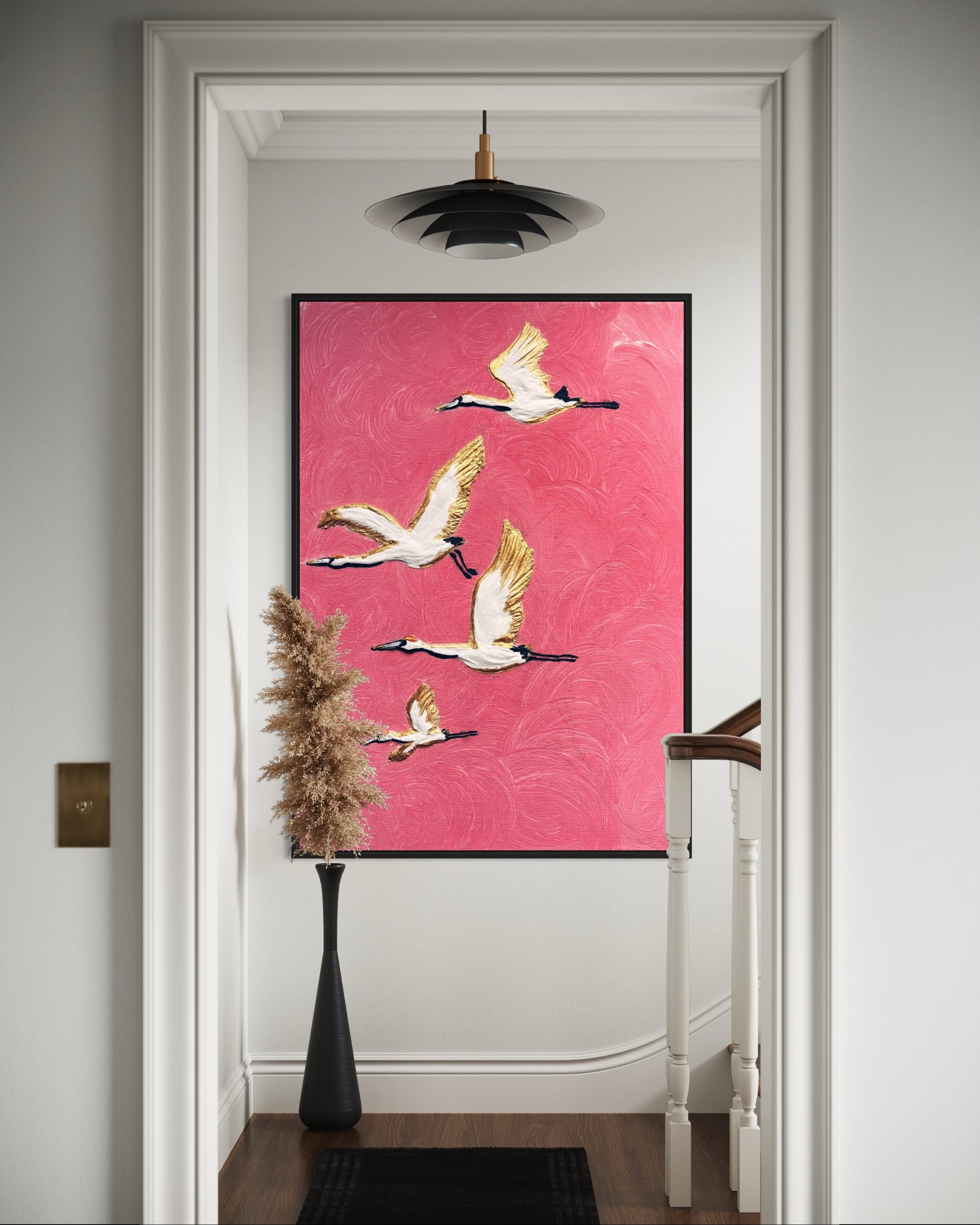 Obraz abstrakcyjny ptaki 