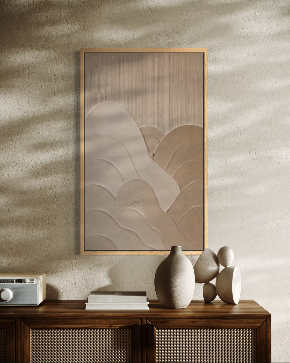 KERES Beige | Textured Wall Art