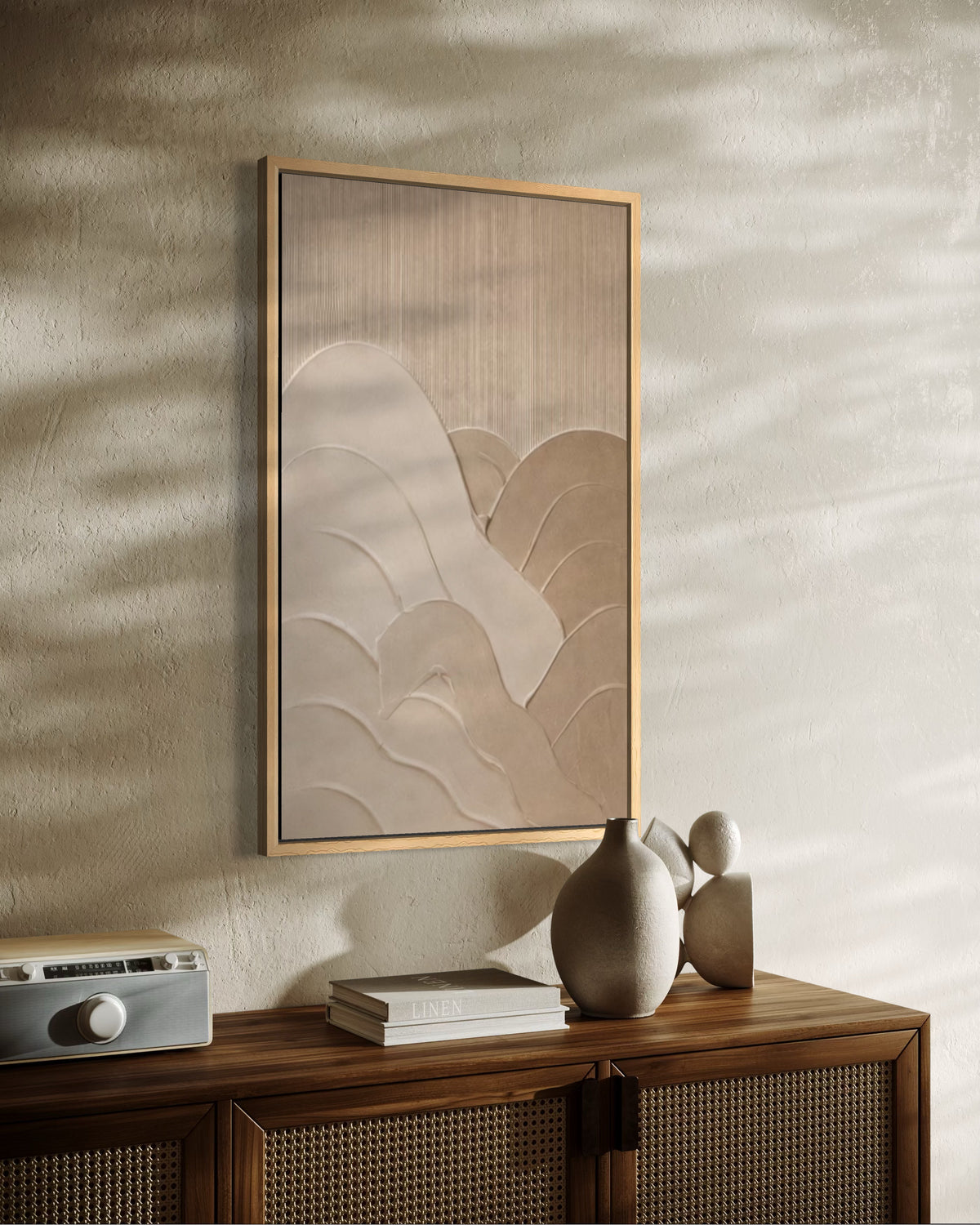 KERES Beige | Textured Wall Art