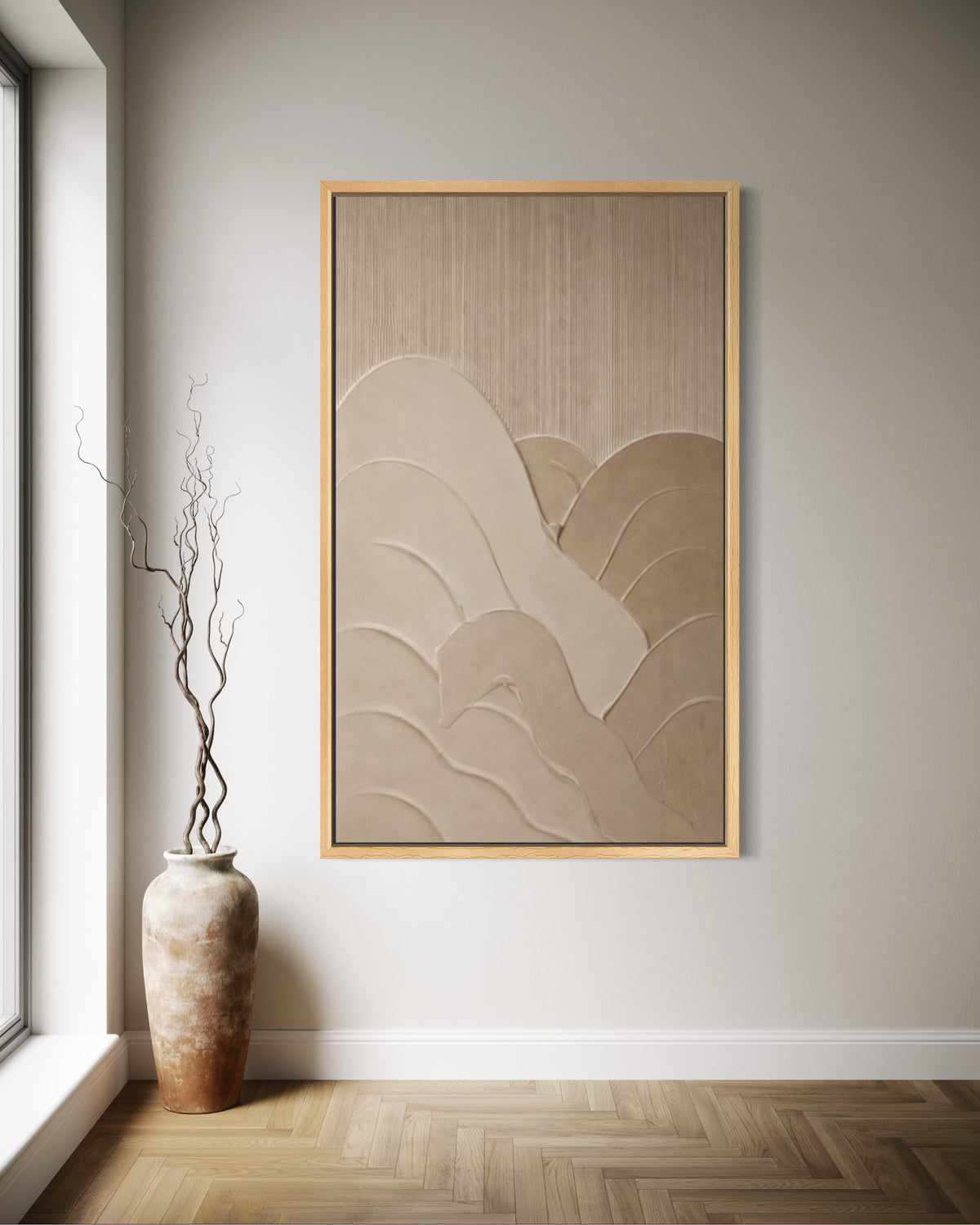 KERES Beige | Textured Wall Art