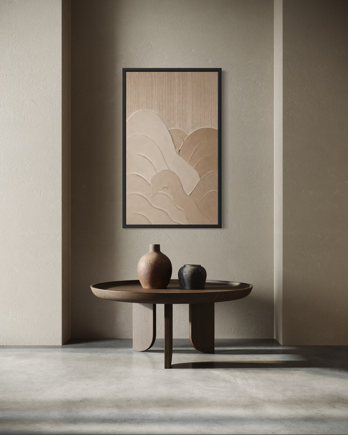 KERES Beige | Textured Wall Art