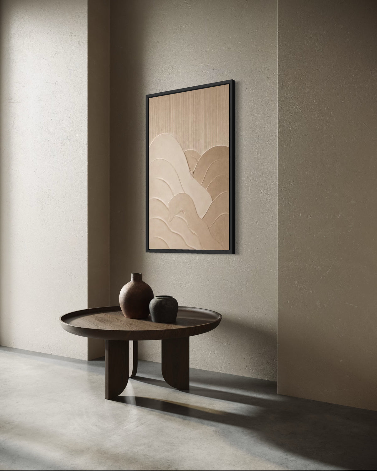 KERES Beige | Textured Wall Art