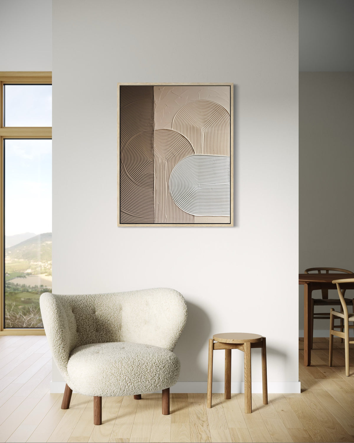 ZEN ARCH X Beige | Strukturierte Wandkunst