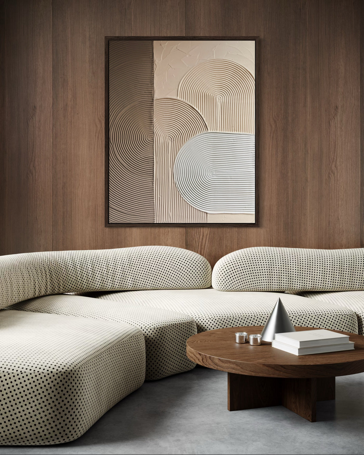 ZEN ARCH X Beige | Strukturierte Wandkunst