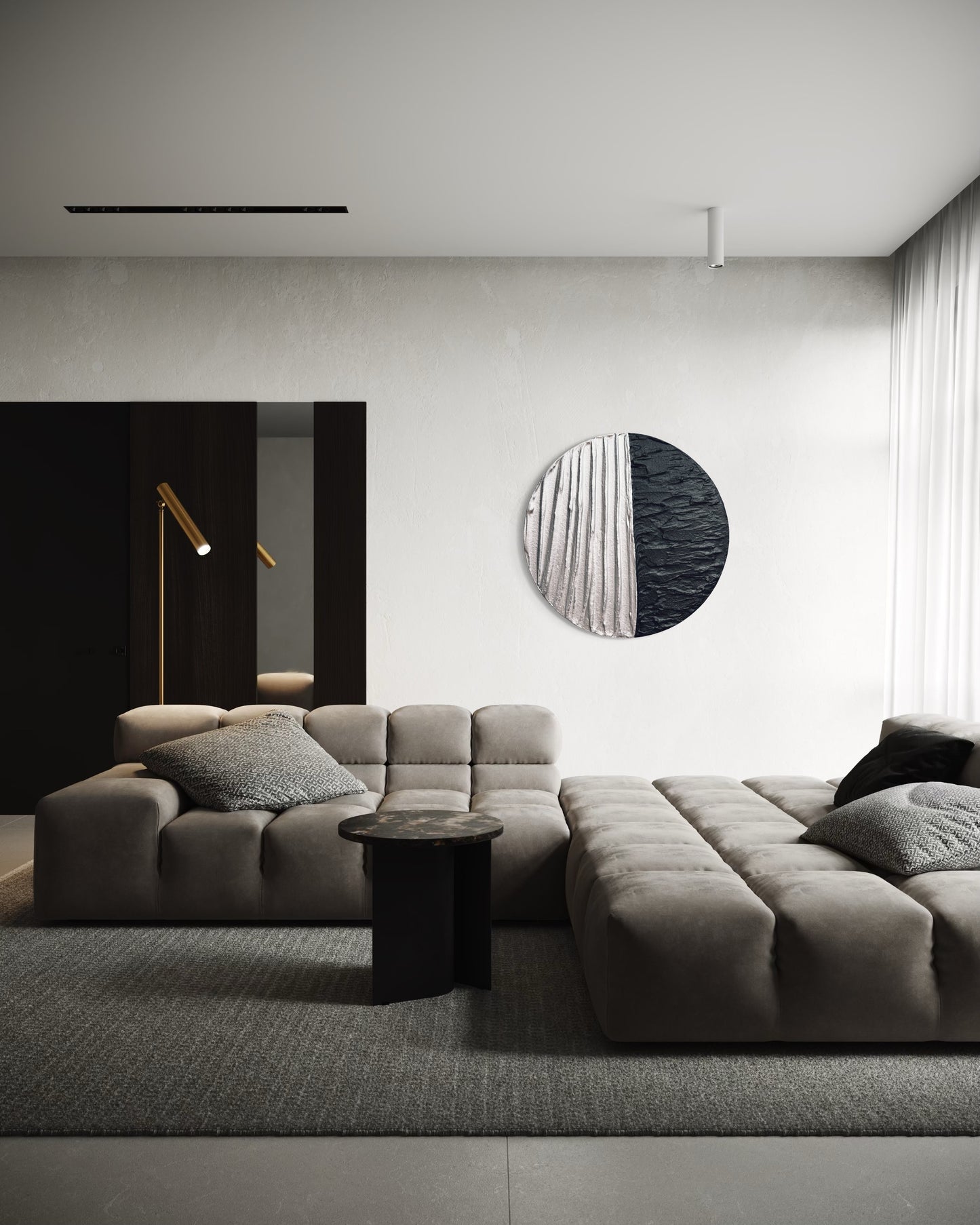 Silver and black round textured wall art
Celestial-inspired moon artwork
Handcrafted mystical abstract painting
Modern cosmic wall decor
Lunar texture 3D canvas art
No-frame silver and black moon painting
Spiritual and magical wall art
Contemporary moon-inspired artwork
Handmade cosmic energy decor
Ethereal statement wall art for modern interiors